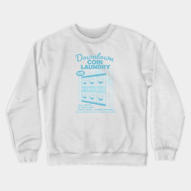 Downtown Coin Laundry Crewneck Sweatshirt by Good Egg